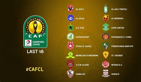 caf champions league log table